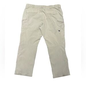 5.11 Tactical Men's Light Tan Ripstop Double knee Cargo Pants in a 40 x 30